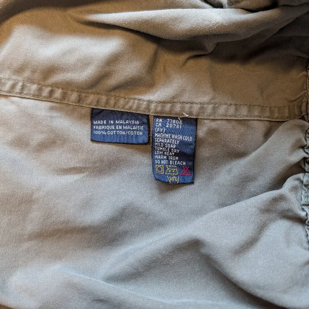 Tommy Hilfiger Harrington Jacket Cotton Medium Olive Grey - Picture 9 of 11